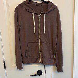 Vuori Fossil Heather Halo Performance Hoodie
